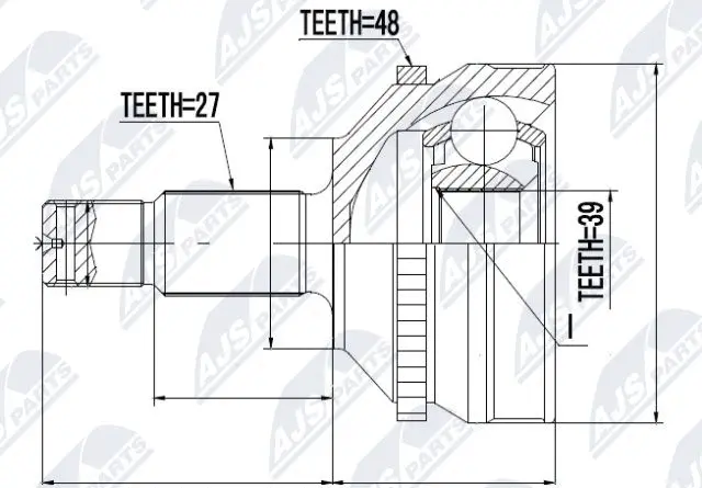 Joint Kit, drive shaft (NPZ-CT-004)