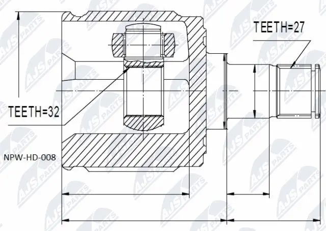 Joint Kit, drive shaft (NPW-HD-008)
