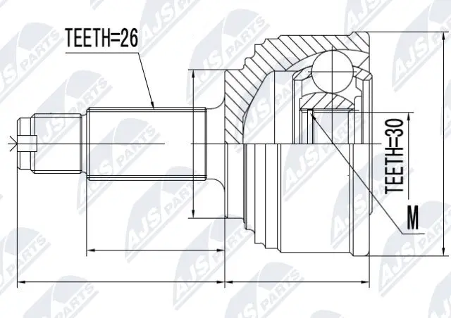 Joint Kit, drive shaft (NPZ-HD-014)