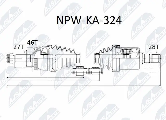 Drive Shaft (NPW-KA-324)