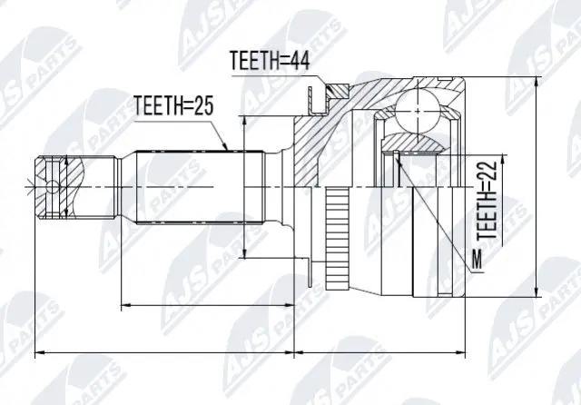 Joint Kit, drive shaft (NPZ-KA-312)