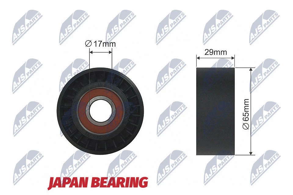 Tensioner Pulley, V-ribbed belt (RNK-AR-000)