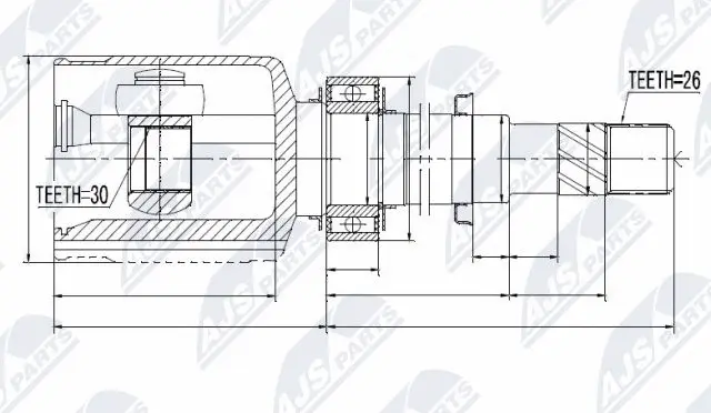Joint Kit, drive shaft (NPW-NS-021)