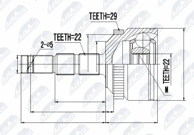 Joint Kit, drive shaft (NPZ-PL-034)