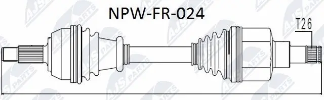 Drive Shaft (NPW-FR-024)