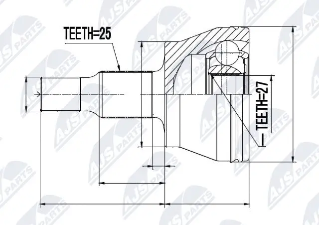 Joint Kit, drive shaft (NPZ-ME-008)