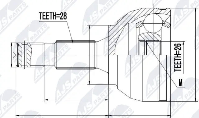 Joint Kit, drive shaft (NPZ-CT-021)