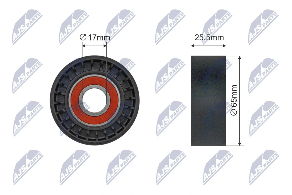 Tensioner Pulley, V-ribbed belt (RNK-CT-061)