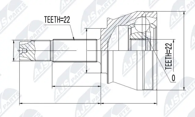 Joint Kit, drive shaft (NPZ-FT-046)