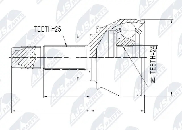 Joint Kit, drive shaft (NPZ-FT-045)
