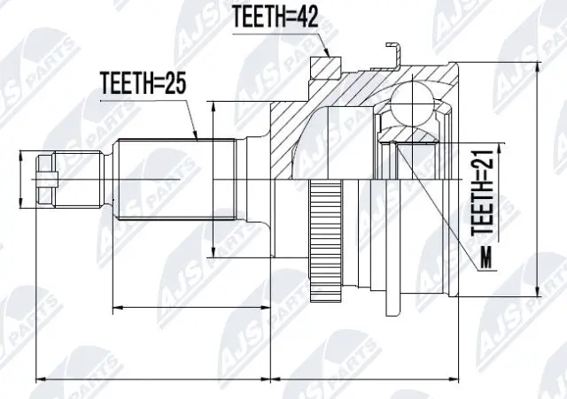 Joint Kit, drive shaft (NPZ-SU-013)