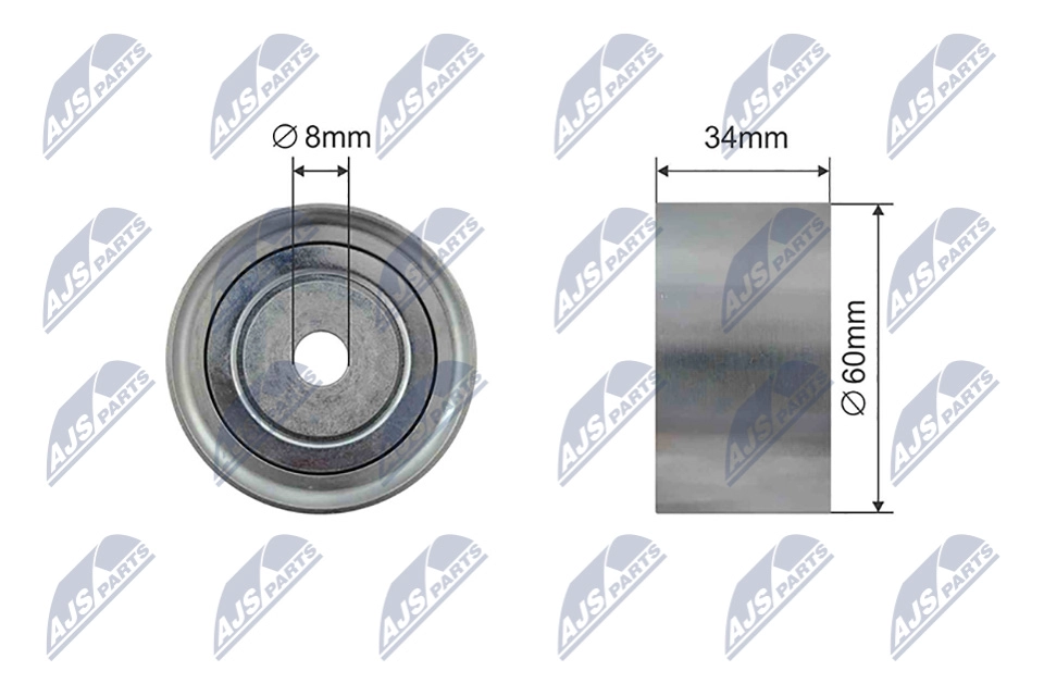 Deflection/Guide Pulley, timing belt (RNK-SU-018)