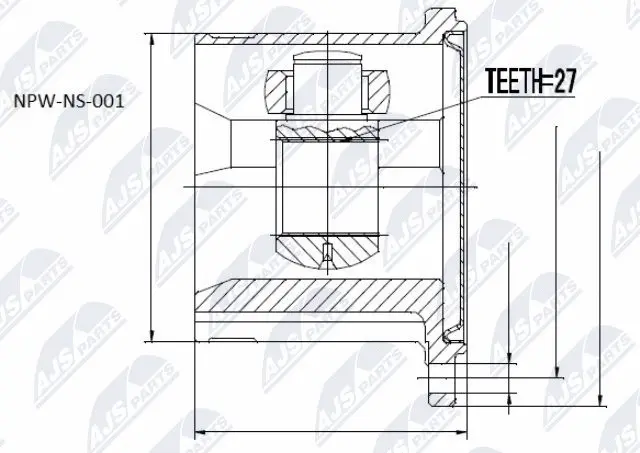 Joint Kit, drive shaft (NPW-NS-001)
