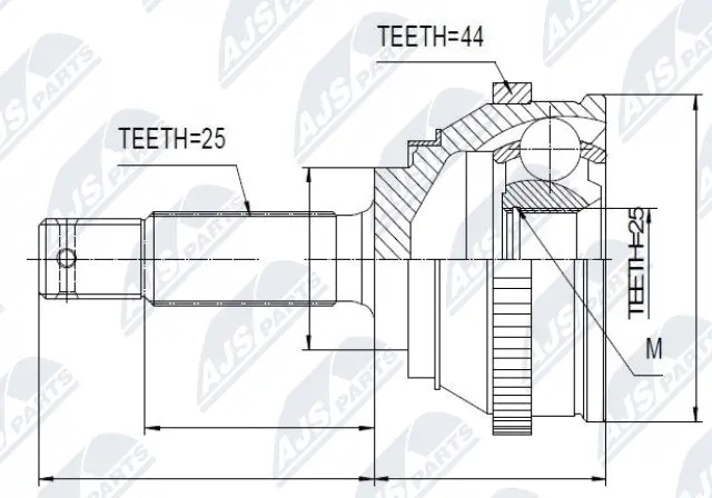 Joint Kit, drive shaft (NPZ-HY-545)