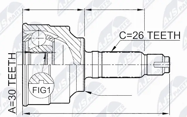 Joint Kit, drive shaft (NPZ-HD-053)