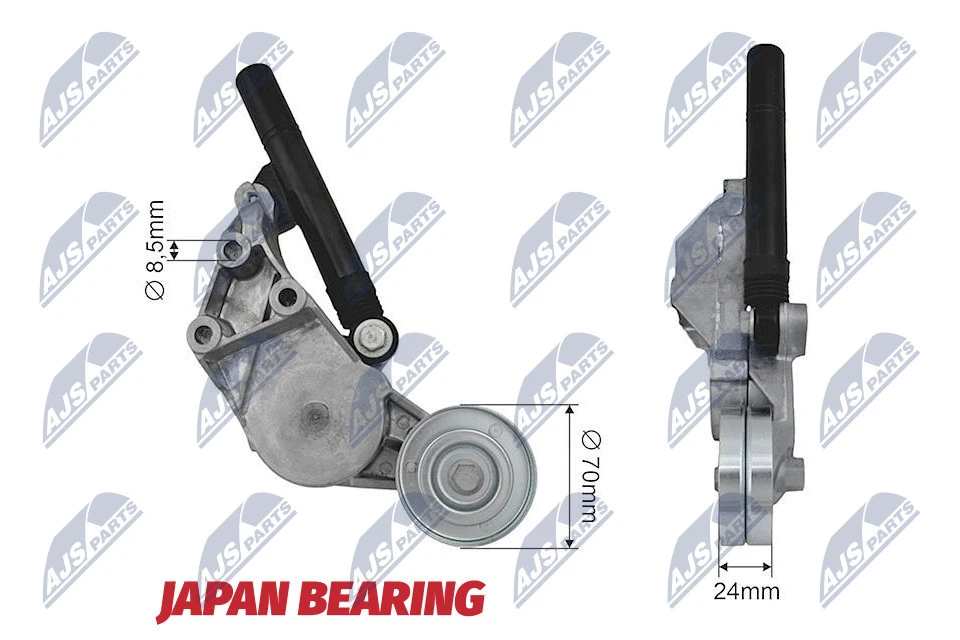 Tensioner Pulley, V-ribbed belt (RNK-AU-024)