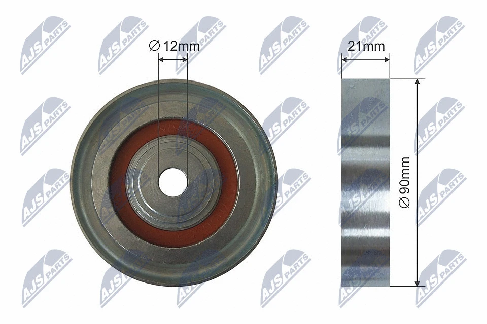 Deflection/Guide Pulley, V-ribbed belt (RNK-TY-028)