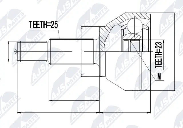 Joint Kit, drive shaft (NPZ-FR-019)