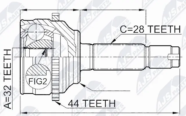Joint Kit, drive shaft (NPZ-MZ-052)