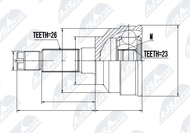 Joint Kit, drive shaft (NPZ-MZ-020)