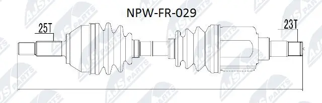 Drive Shaft (NPW-FR-029)