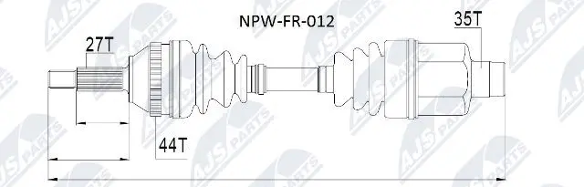 Drive Shaft (NPW-FR-012)