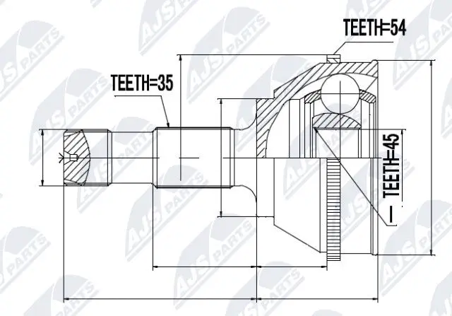 Joint Kit, drive shaft (NPZ-FT-009)