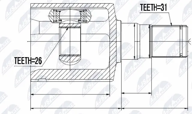 Joint Kit, drive shaft (NPW-FR-065)