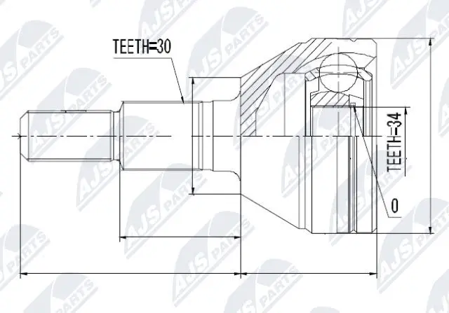 Joint Kit, drive shaft (NPZ-DW-006)