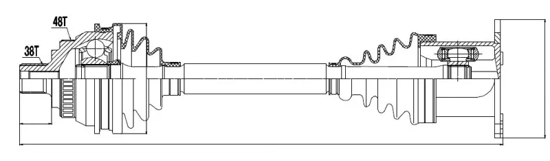 Drive Shaft (NPW-VW-037)
