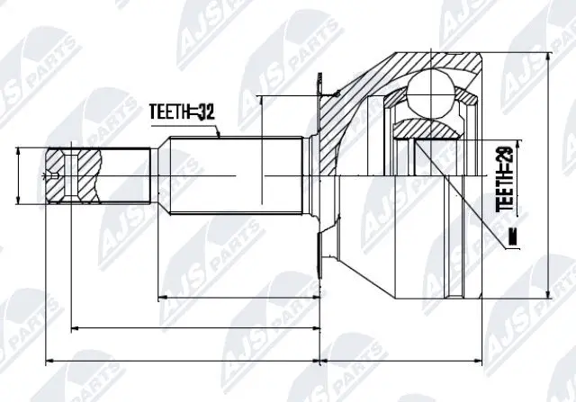 Joint Kit, drive shaft (NPZ-NS-063)