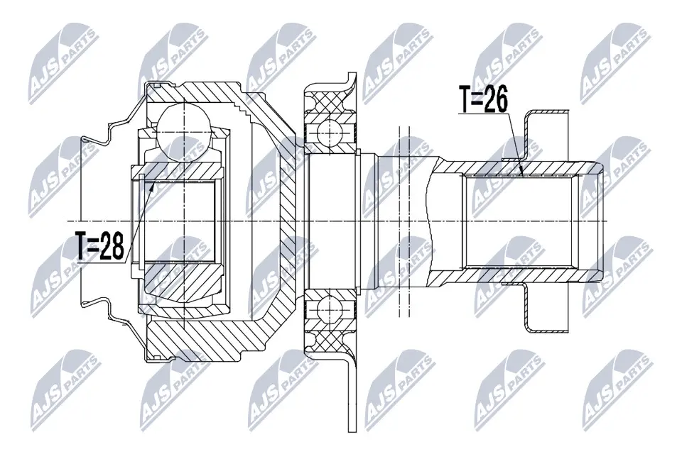 Joint Kit, drive shaft (NPW-VW-051)