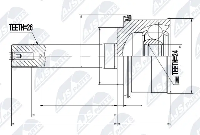 Joint Kit, drive shaft (NPZ-KA-309)