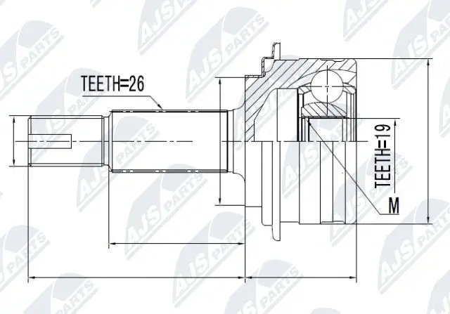 Joint Kit, drive shaft (NPZ-TY-090)