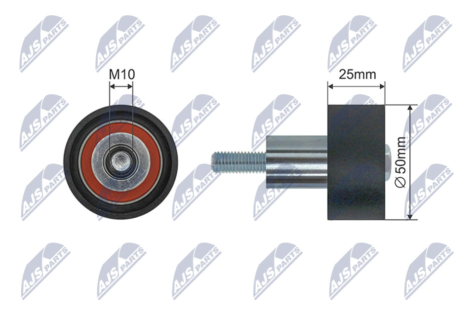 Deflection/Guide Pulley, timing belt (RNK-VW-040)