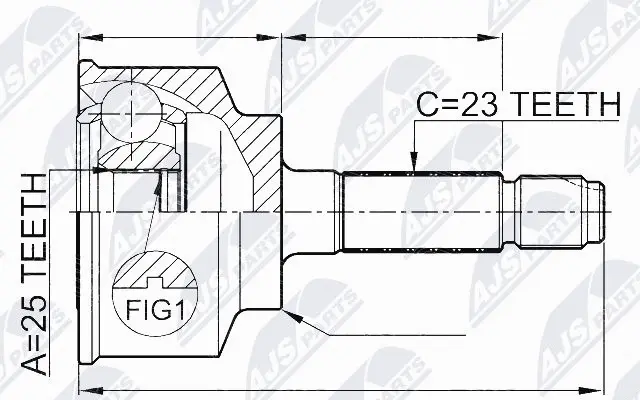 Joint Kit, drive shaft (NPZ-HD-057)