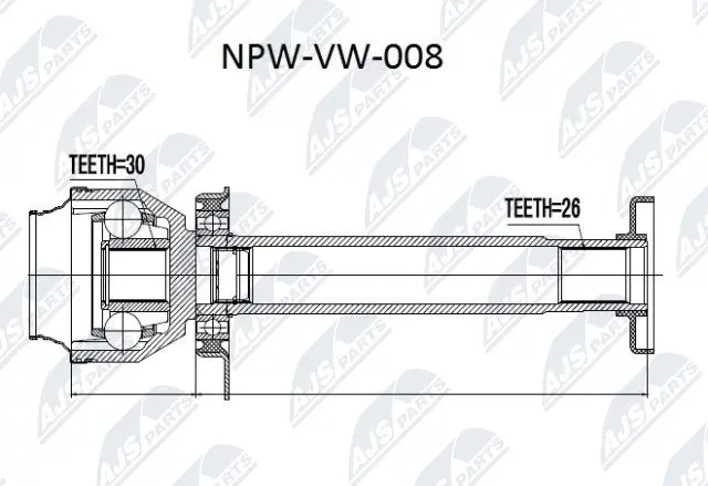 Joint Kit, drive shaft (NPW-VW-008)