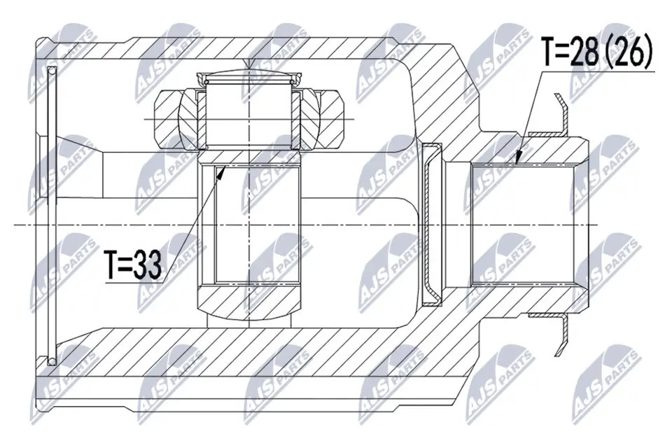 Joint Kit, drive shaft (NPW-HY-544)