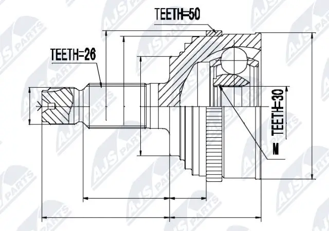 Joint Kit, drive shaft (NPZ-HD-042)