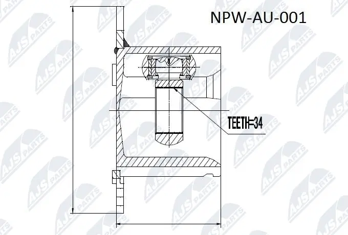 Joint Kit, drive shaft (NPW-AU-001)