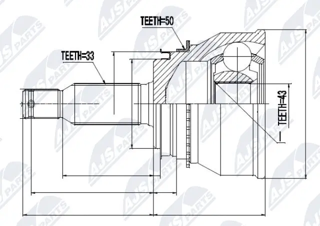 Joint Kit, drive shaft (NPZ-MS-038)
