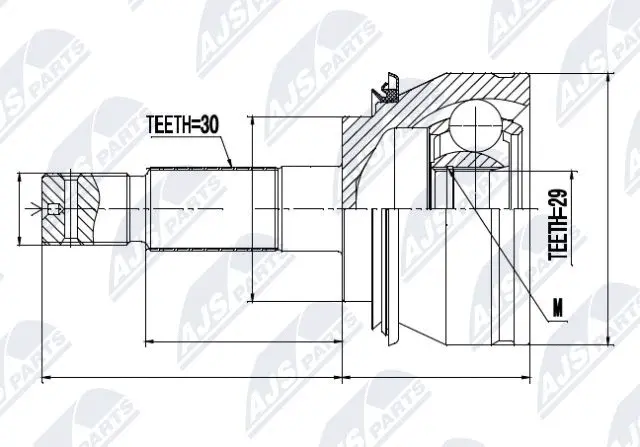 Joint Kit, drive shaft (NPZ-TY-076)