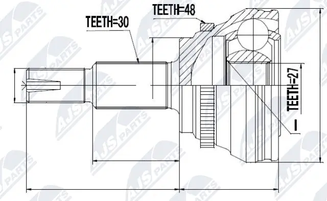Joint Kit, drive shaft (NPZ-TY-094)