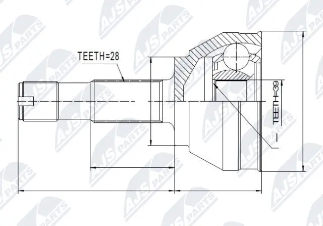 Joint Kit, drive shaft (NPZ-FT-019)