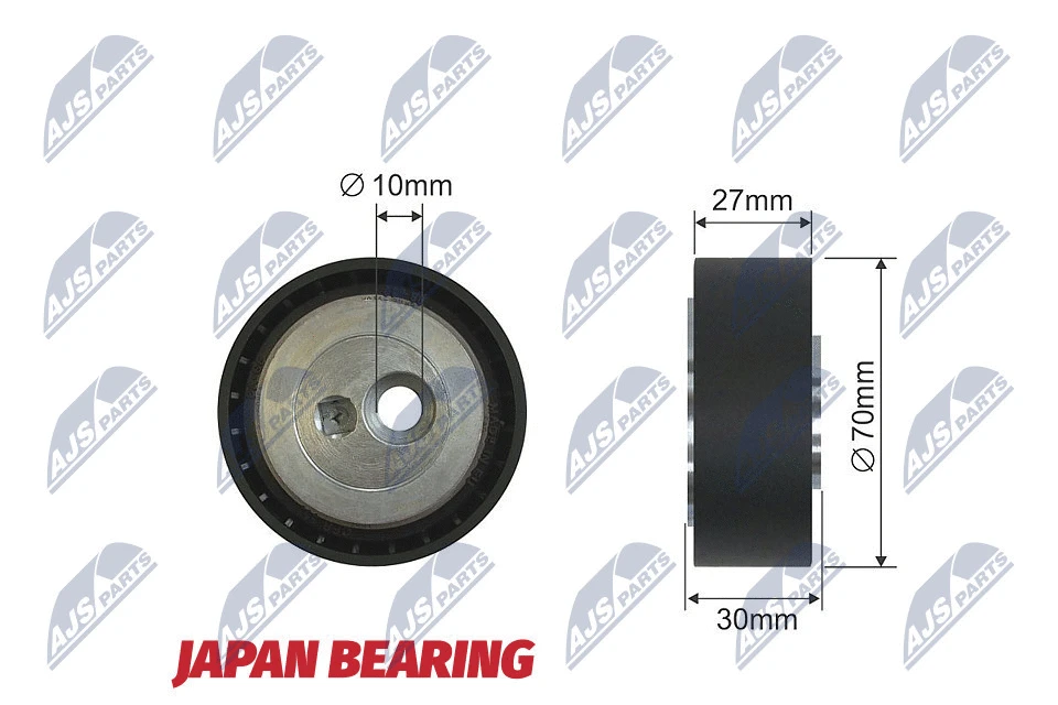Tensioner Pulley, V-ribbed belt (RNK-CT-008)