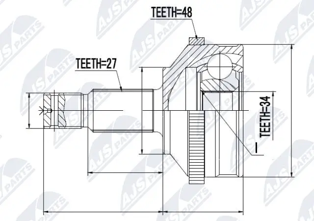 Joint Kit, drive shaft (NPZ-CT-003)