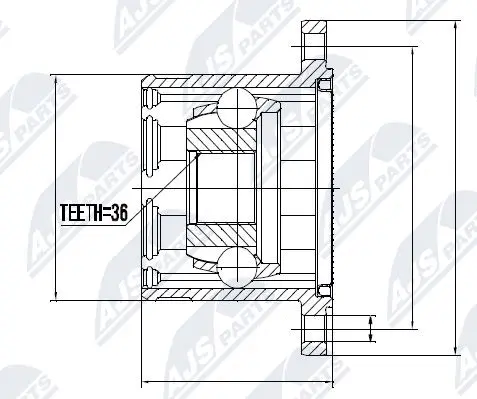 Joint Kit, drive shaft (NPW-NS-013)