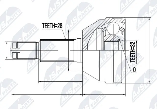 Joint Kit, drive shaft (NPZ-DW-024)