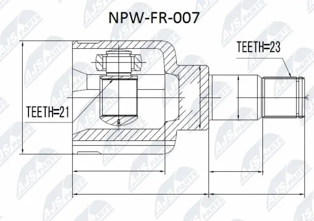 Joint Kit, drive shaft (NPW-FR-007)