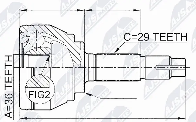 Joint Kit, drive shaft (NPZ-NS-078)